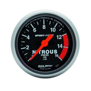 2-1/16in S/C Nitrous Press. Gauge 0-1600psi ATM3374