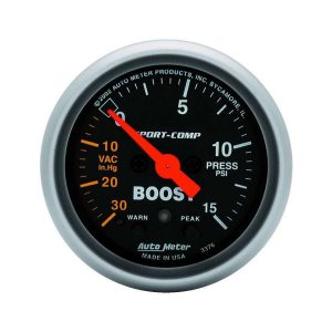 2-1/16in S/C Boost/Vac. Gauge 30in/15psi ATM3376