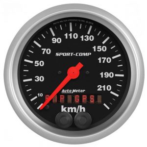 Speedometer 3-3/8in 225KM/H Sport-Comp ATM3982-M