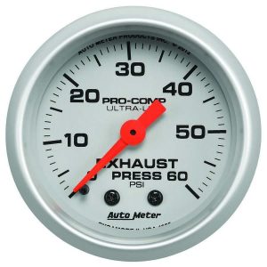 Exhaust Pressure Gauge 0-60psi Ultra-Lite ATM4325