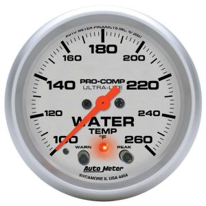 2-5/8in U/L Water Temp Gauge w/Peak & Warning ATM4454