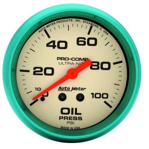 2-5/8 Ultra-Nite Oil Press. Gauge 0-100psi ATM4521