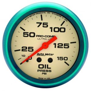 2-5/8 Ultra-Nite Oil Press. Gauge 0-150psi ATM4523