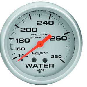 Pro Comp 2-5/8in Silver Liq-Fill Water 140-280 ATM4631