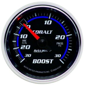 2-1/16in C/S Boost/Vac Gauge 30in Hg/30psi ATM6103