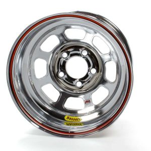 15x8 IMCA Wheel Rev. Bell D-Hole Chrome BAS58D52IRBC
