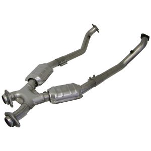 2.50 X-Pipe w/Converters - 86-93 Mustang 5.0L BBK1662