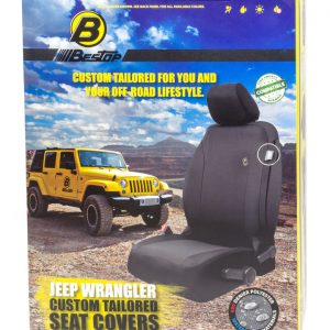 Seat Covers Front Black 07-12 Wrangler JK All BES29280-35