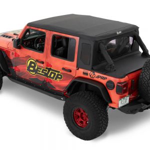 18- Jeep Wrangler JL 4DR Trektop Halftop Black BES53902-35
