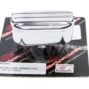 Billet Breather Oval Ribbed 1-1/4in VC Hole BSP20950