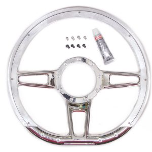 Steering Wheel Formula D-Shaped 14in Polished BSP29409