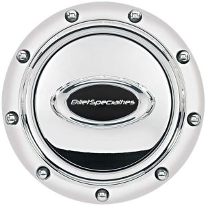 Horn Button Riveted Polished w/Black Logo BSP32715
