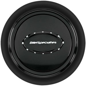 Horn Button Smooth Black Anodized BSP32729