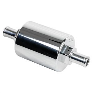 In Line Fuel Filter 3/8 in Barbed Polished BSP42130