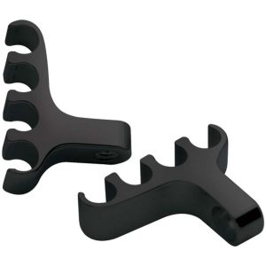 4 Wire Separator Valve Cover Mount Black Pair BSP69784