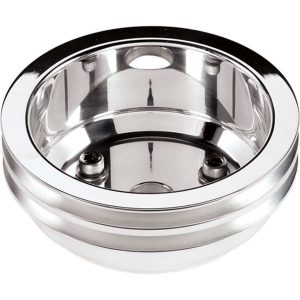 SBC 2 GRV Crank Pulley LWP Polished BSP78220