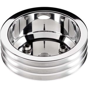 SBC 3 GRV Crank Pulley LWP Polished BSP78230