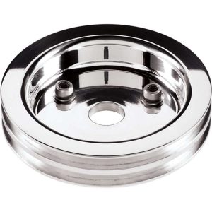 Polished SBC 2 Groove Lower Pulley BSP81220