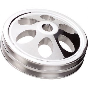 Power Steering Pulley 2 Groove Keyway 66-76 GM BSP86220