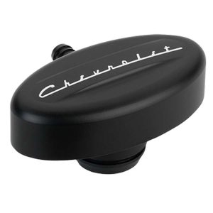 PCV Breather 1-1/4in VC Retro Black Chevrolet BSPBLK21923
