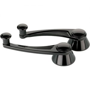 Black Window Crank Ball Milled GM/Ford 49-Up BSPBLK46525