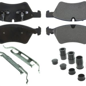 Posi-Quiet Semi-Metallic Brake Pads with Hardwar CBP104.11230