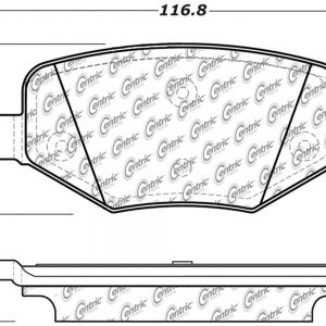 Posi-Quiet Extended Wear Brake Pads with Shims a CBP106.13770