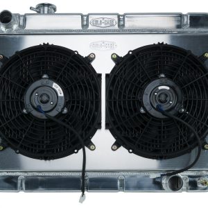 66-67 Chevelle Radiator & Dual 12in Fan Kit AT CCRCHE542AK