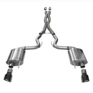 Exhaust Cat-Back - 3.0in Dual Rear Exit COR14332BLK
