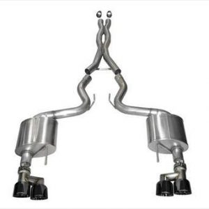 Exhaust Cat-Back - 3.0in Dual Rear Exit COR14335BLK