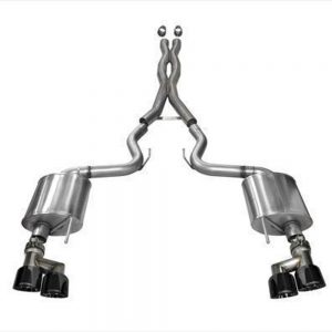 Exhaust Cat-Back - 3.0in Dual Rear Exit COR14337BLK
