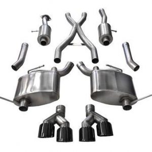 Exhaust Cat-Back - 2.5in Dual Rear Exit COR14992BLK