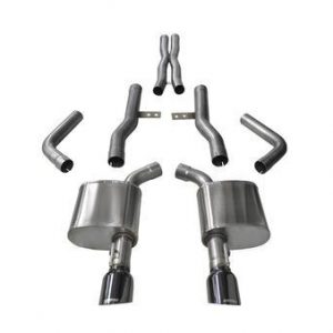 Exhaust Cat-Back - 2.76 in Dual Rear Exit COR14996BLK