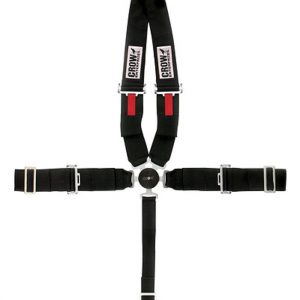 Cam Lock 5 Point Wrap Around Pull Up Adj Black CRW11114D