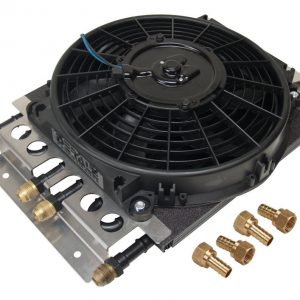 Dual Circuit Oil Cooler w/Fan 8an 4 & 4 Pass DER15220