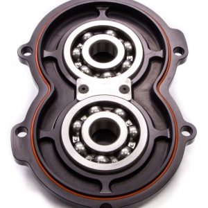 Billet Alum Rear Cover w/Bearings Black DMIRRC-1386B
