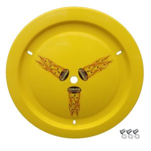Wheel Cover Dzus-On Yellow Real Style DOM1006-D-YE