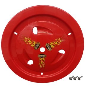 Wheel Cover Bolt-On Red Real Style DOM1007-B-RD