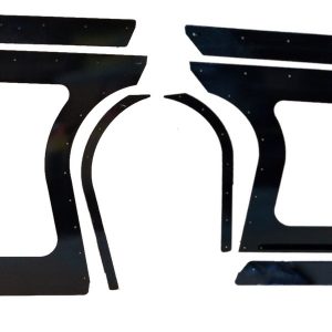 Aluminum Sails Black Pair Open Style DOM805-AL-BK