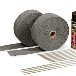 2in Exhaust Wrap Kit Blk w/Blk Silicone Coating DSN010110