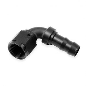 6an 90-Deg to 3/8 Male Barb Hose End - Black EARAT709167ERL