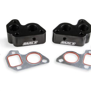 GM LS Remote Water Pump Adapters (2pk) Black EARLS0022ERL