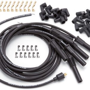 Max Fire Plug Wire Set w/Str Flex Boots Black EDE22700