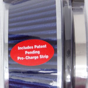 Pro-Flo Air Filter Cone 3.70 Tall Blue/Chrome EDE43613