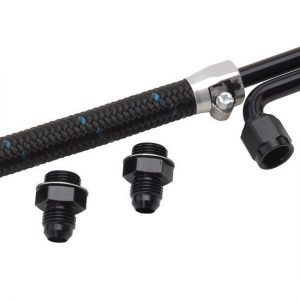 Dual Quad Fuel Line Kit Clear/Black Finish EDE80913