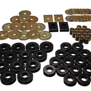 55-57 Chevy Body Mounts Black (2 Door Hard Top) ENE3-4120G