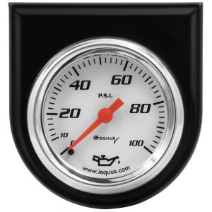 2.0 Dia Oil Pressure Gauge w/Black Panel EQUE5244
