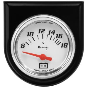 2.0 Dia Voltmeter Gauge w/Black Panel EQUE5268