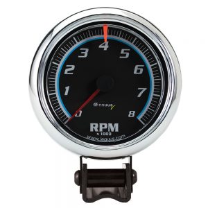 3-3/8 Dia Tachometer 8000 RPM Black Dial EQUE6078