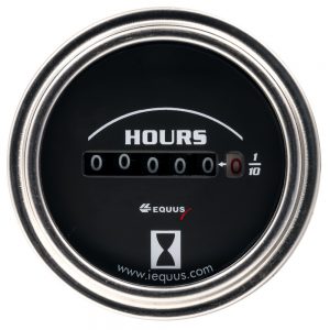 2.0 Dia Hourmeter Gauge Chrome EQUE7210